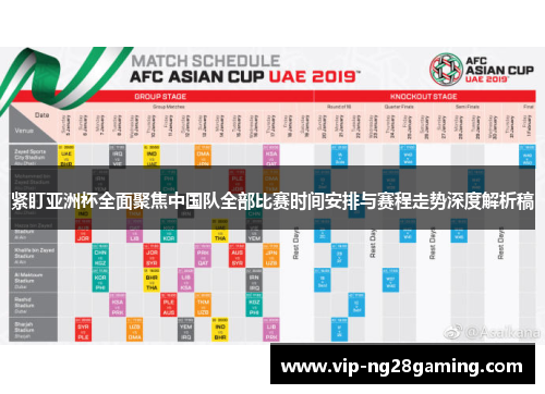 紧盯亚洲杯全面聚焦中国队全部比赛时间安排与赛程走势深度解析稿